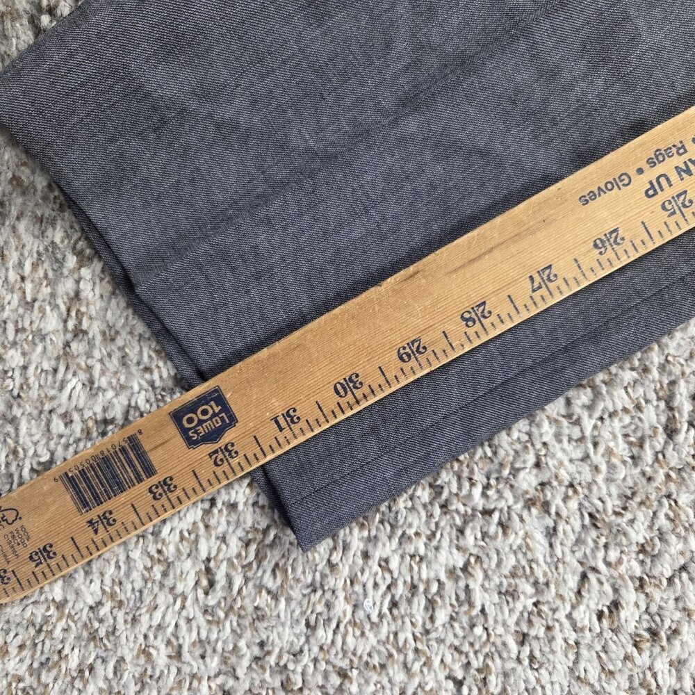 Lauren Ralph Lauren Dress Pants Mens 38x32 Gray Poly Blend Flat Front Trousers - Picture 4 of 7